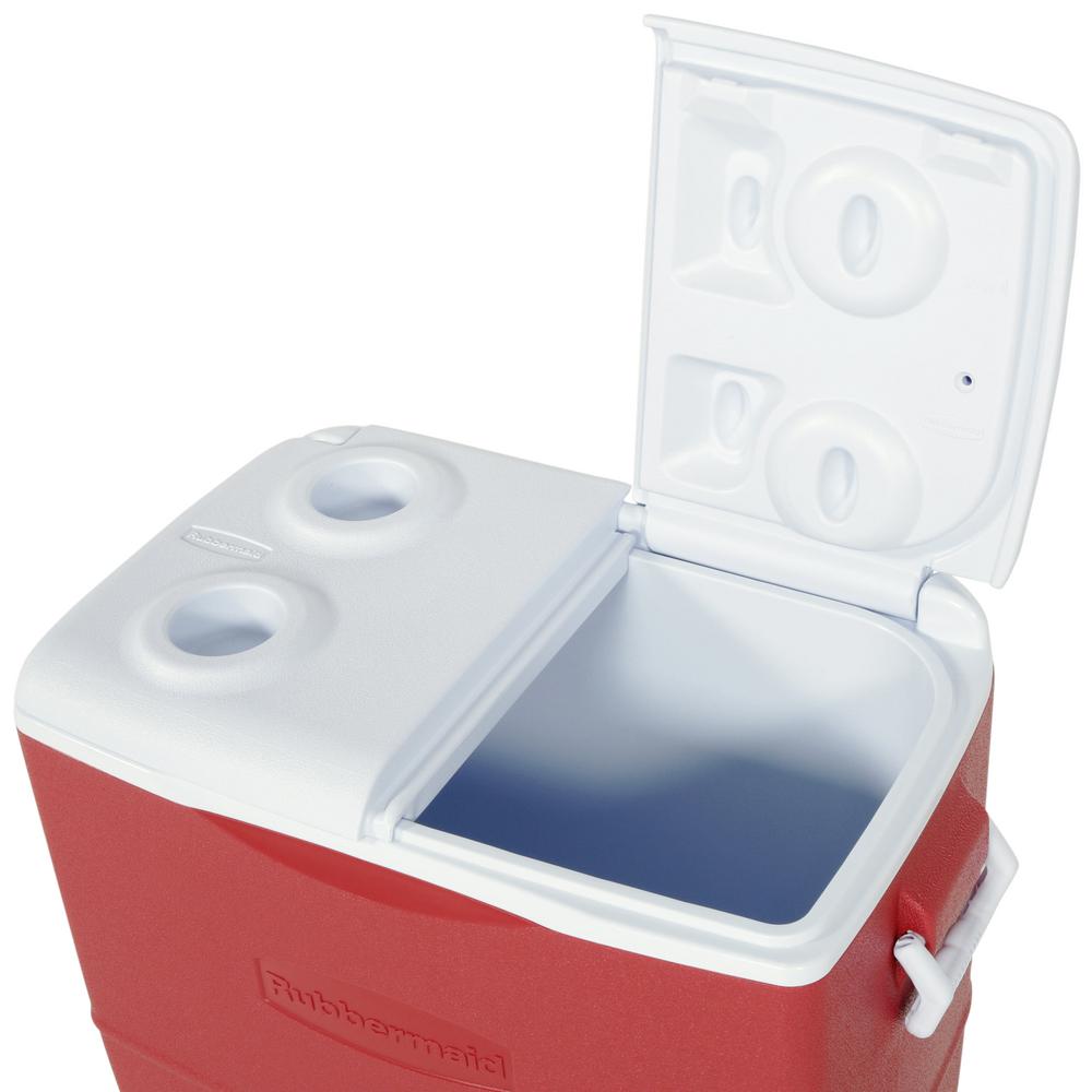 50 Qt. Insulated Modern Red Cooler - Image 3