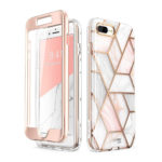 i-Blason Cosmo Glitter Clear Bumper Case for iPhone 8 Plus/iPhone 7 Plus, Marble